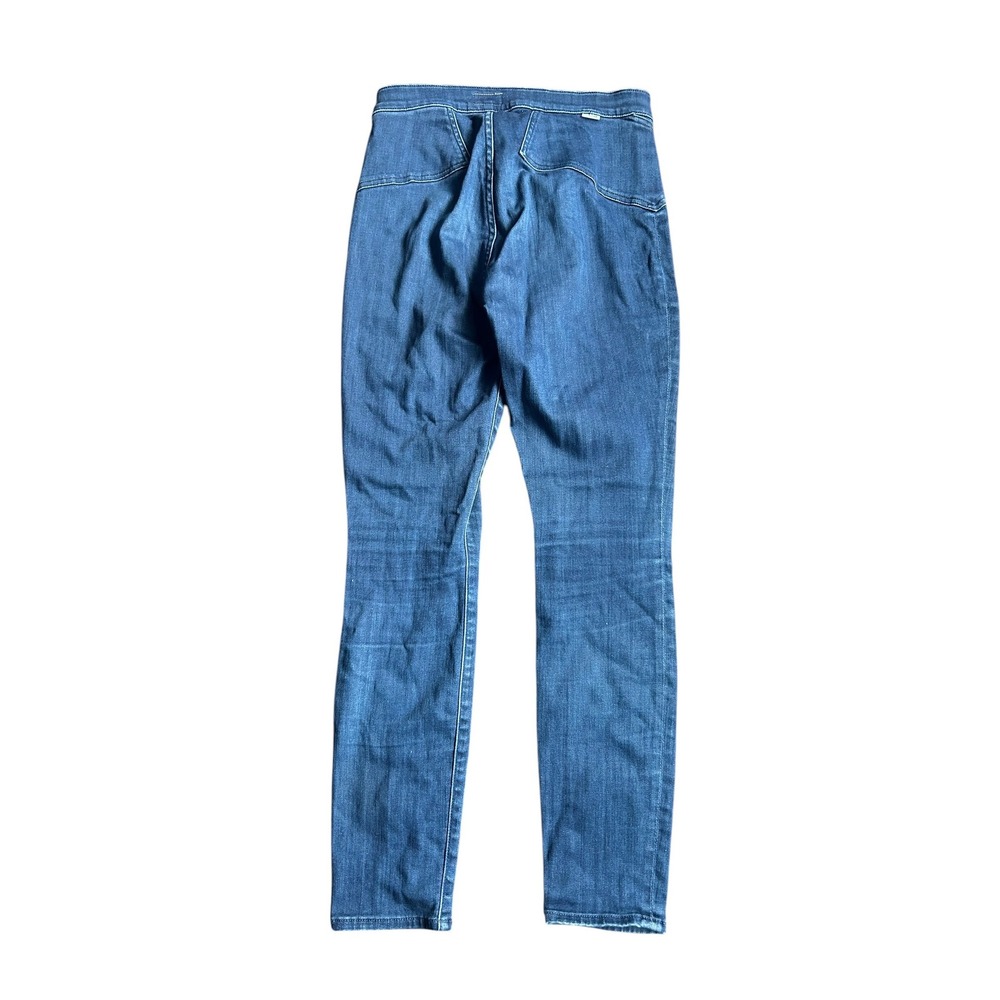 MOTHER The Blade Swooner High Rise Skinny Jeans Dark Blue Path to Paradise 27 - Picture 8 of 11